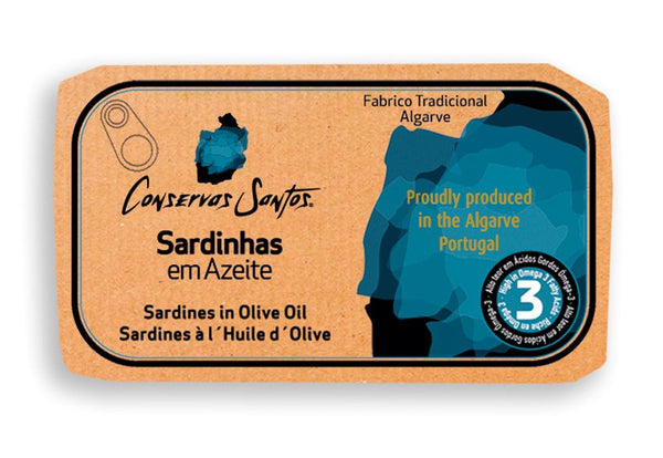 Sardines in Olive Oil, Campos Santos, 120 g