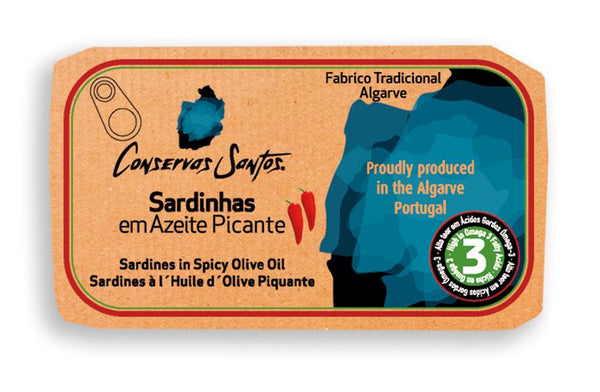 Sardines in Spicy Olive Oil, Campos Santos, 120 g