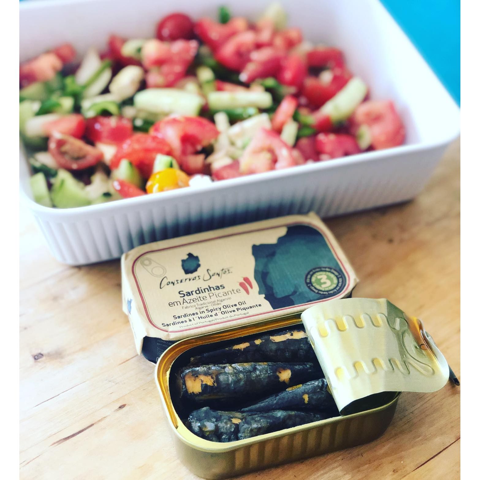 Szardínia pikáns olívaolajban, Campos Santos, 120 g