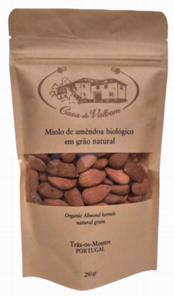 Organic almond kernels, Casa de Valbom, 250 g