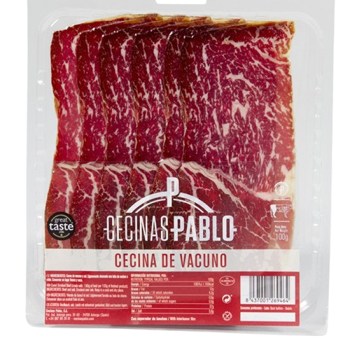 "Cecina" érlelt marhasonka, szeletelt, 100 g