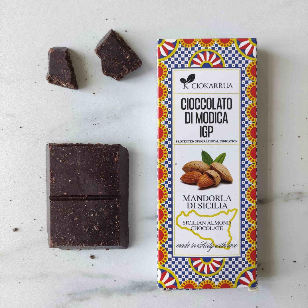 Mandulás Cioccolato di Modica IGP csokoládé, 100 g