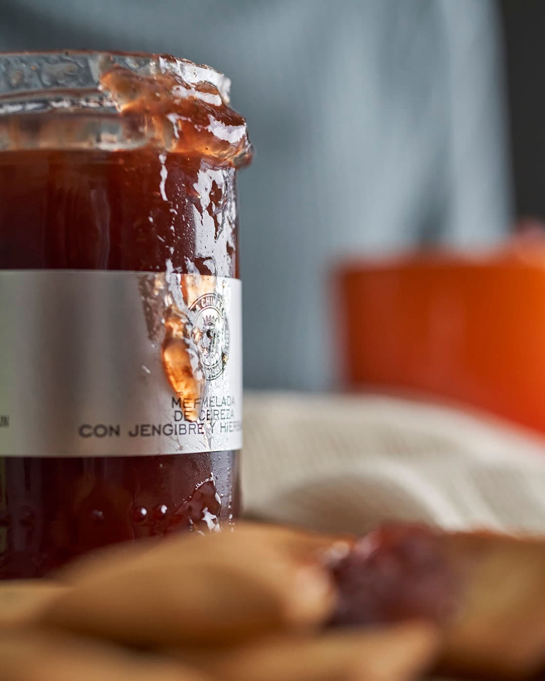 Cseresznyelekvár gyömbérrel és mentával, 210 g