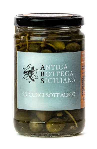 Sicilian Caperberries in White Wine Vinegar, Antica Bottega Siciliana, 280 g