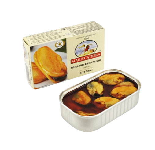 Sült kagyló escabeche szószban, 110g