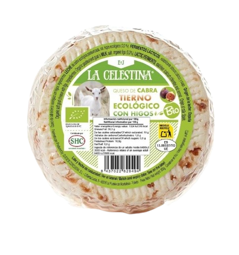 Lágy bio kecskesajt fügével, 300 g