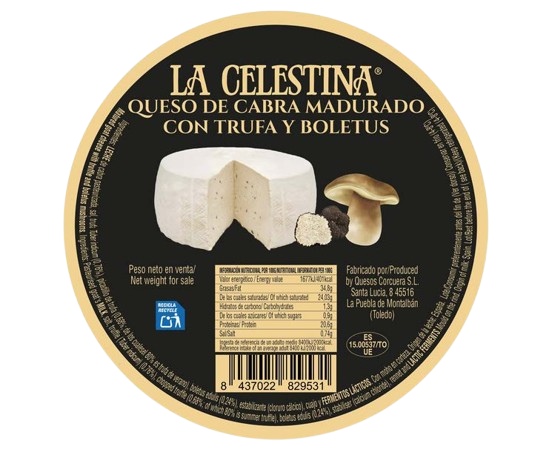 Lágy kecskesajt szarvasgombával és vargányával, 300 g