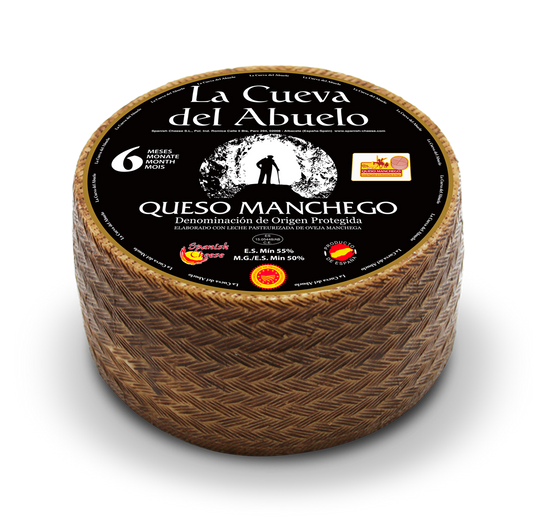 Manchego sajt, "curado", 6 hónapig érlelt