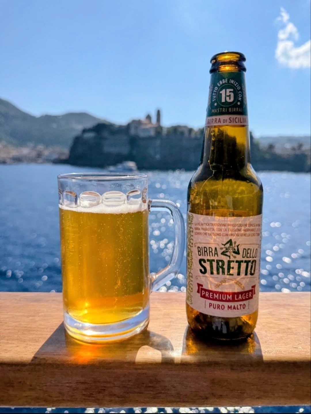 Messina Birra dello Stretto premium lager sör, 330 ml