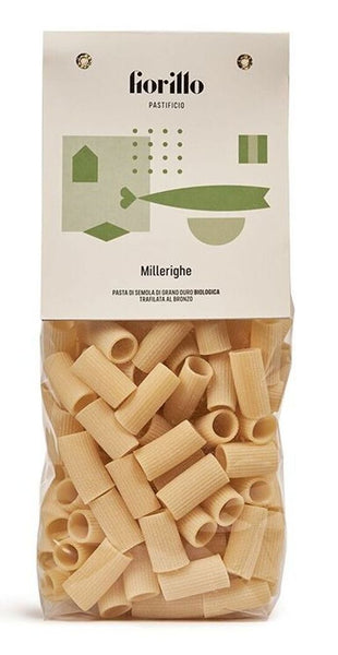 Millerighe Bio Durum Wheat Pasta, Pastificio Fiorillo, 500 g