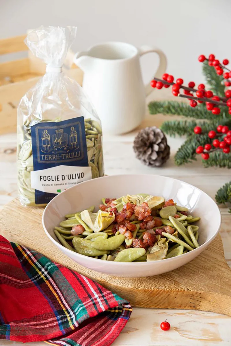 Foglie d'ulivo (olajfalevél) spenótos durumtészta, 500 g