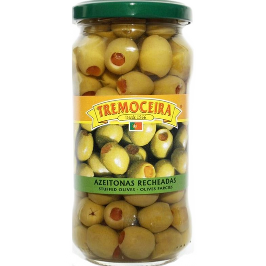 Paprikával töltött zöld olajbogyók, 200 g-Tremoceira-Sol Deli