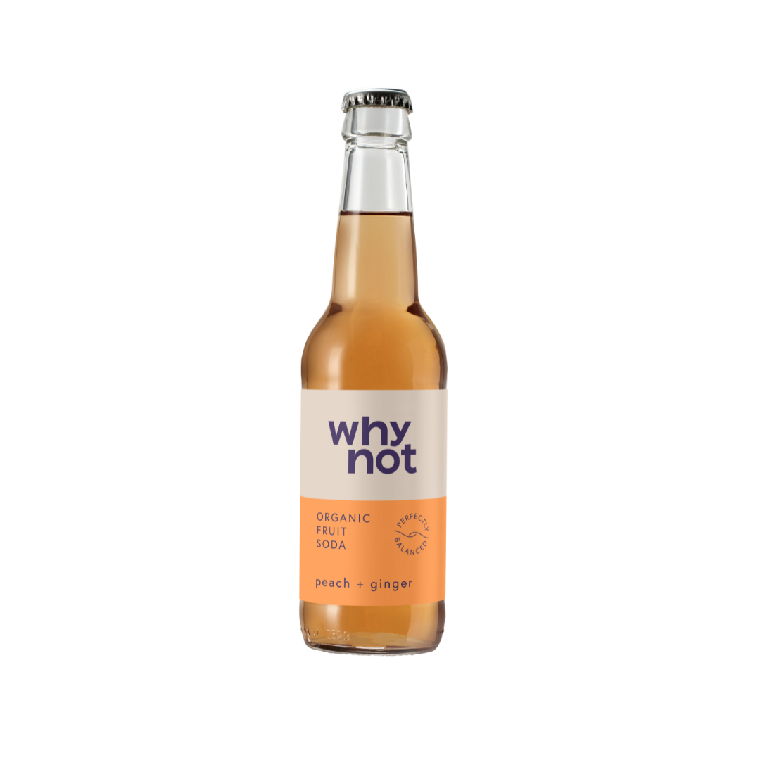 Őszibarack + gyömbér üdítőital, 330 ml