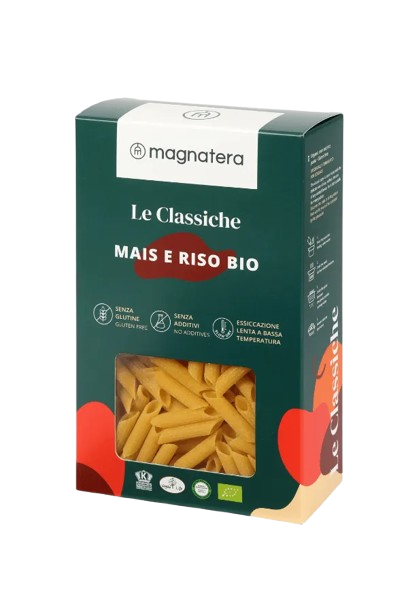 Penne, bio kukorica és rizs, gluténmentes tészta, 250 g