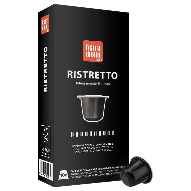 Ristretto, Nespresso kompatibilis kávékapszula, Beira Douro Cafés, 10 db-Beira-Douro Cafés-Sol Deli