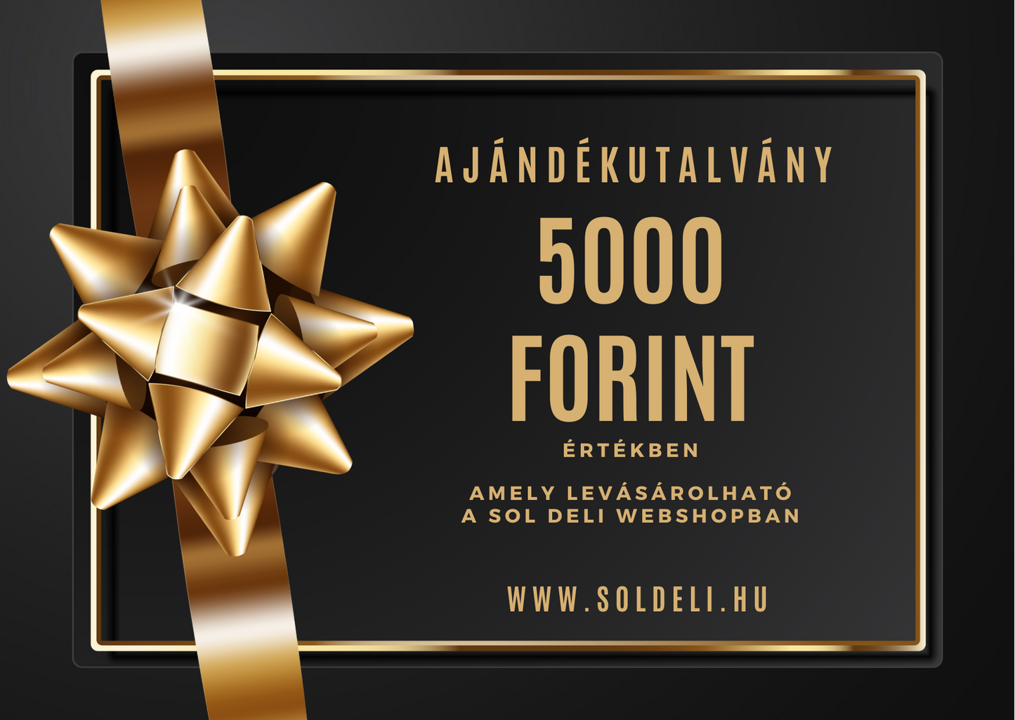 Sol Deli ajándékkártya