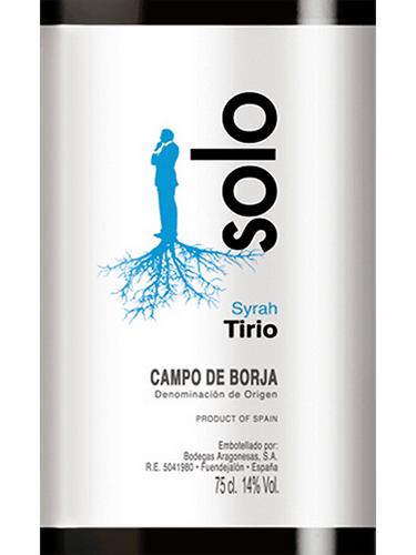 Solo Syrah Tirio, Bodageas Aragonesas, vörös, 2024
