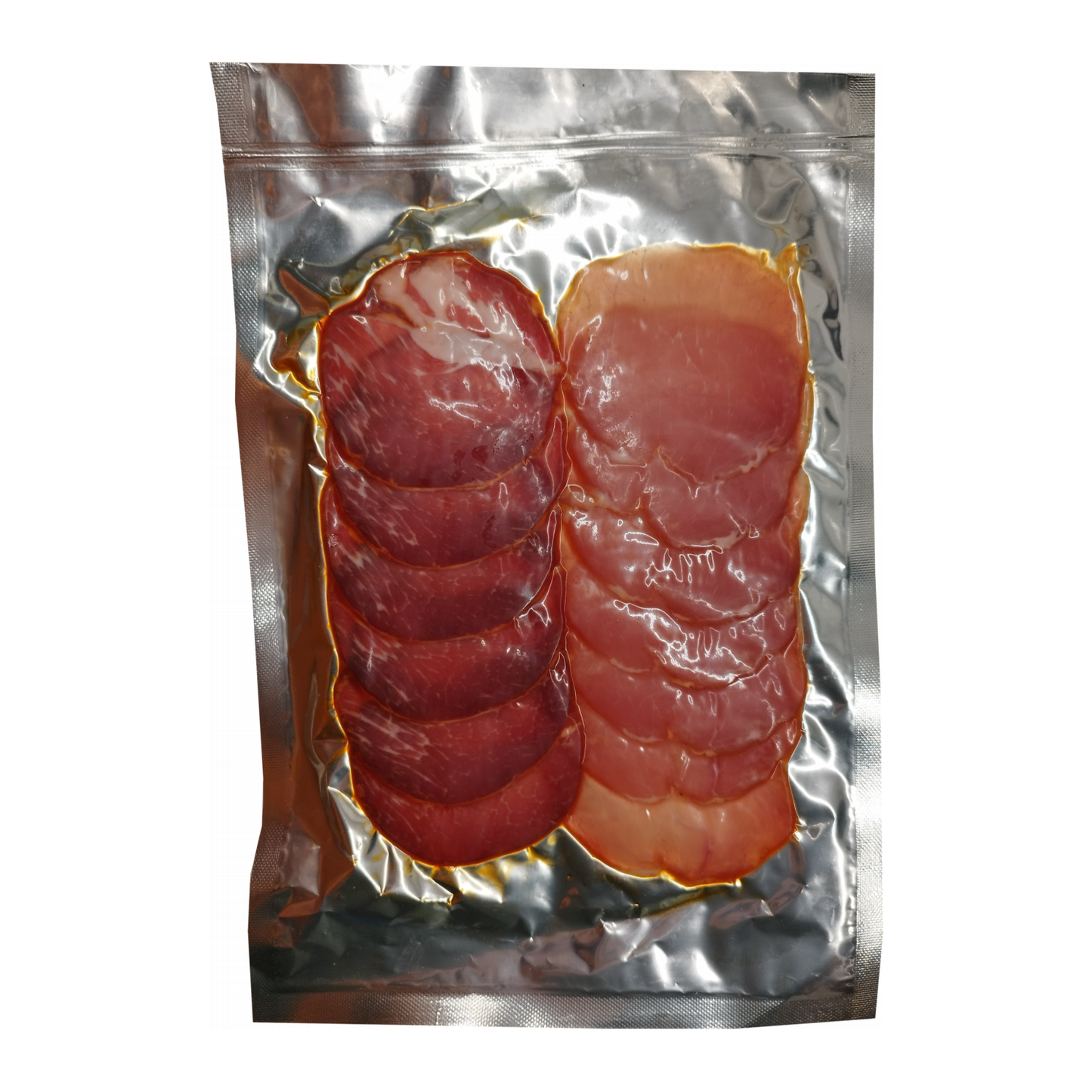 Sliced Smoked Neck Sausage and Smoked Pork Loin, 100 g