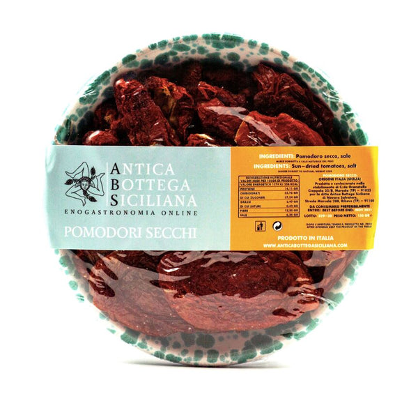 Sun Dried Tomatoes in Ceramic Pot, Antica Bottega Siciliana, 150 g