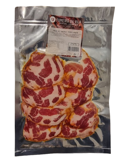 Szeletelt füstölt tarja fekete sertésből, 100 g