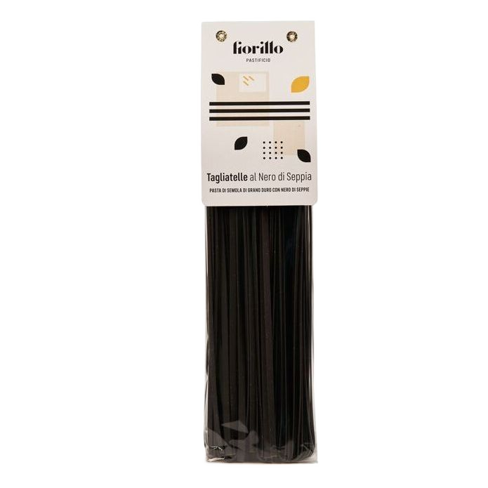 Tagliatelle durumtészta tintahal tintával, Pastificio Fiorillo, 500 g-Pastificio Fiorillo-Sol Deli
