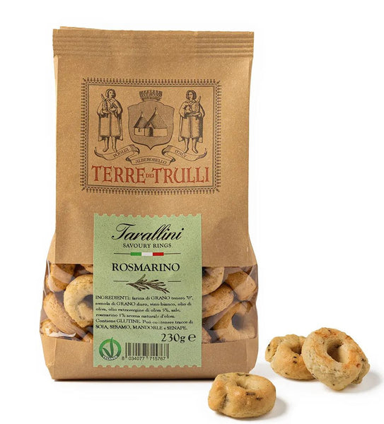 Tarallini with Rosemary, Terre Dei Trulli, 230 g