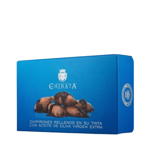 Töltött bébi tintahalak saját tintájukban, 115 g