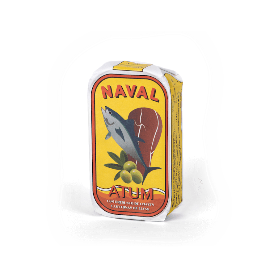Tonhalfilé olívaolajjal, Cháves sonkával és olajbogyóval, Naval, 120 g-Jose Nero-Sol Deli