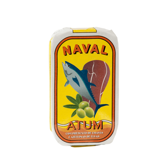Tonhalfilé olívaolajjal, Cháves sonkával és olajbogyóval, Naval, 120 g-Jose Nero-Sol Deli