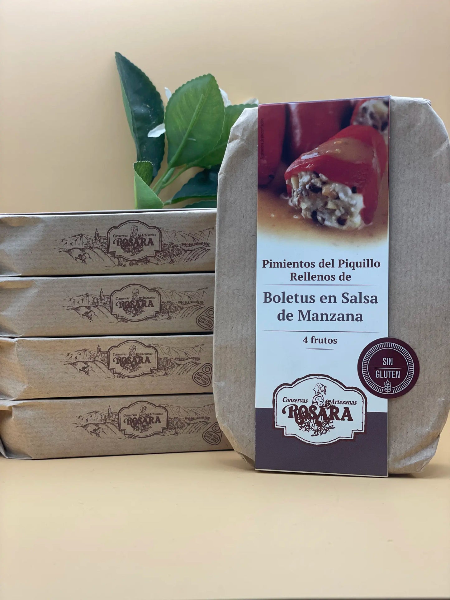 Vargányakrémmel töltött piquillo paprikák, 250 g