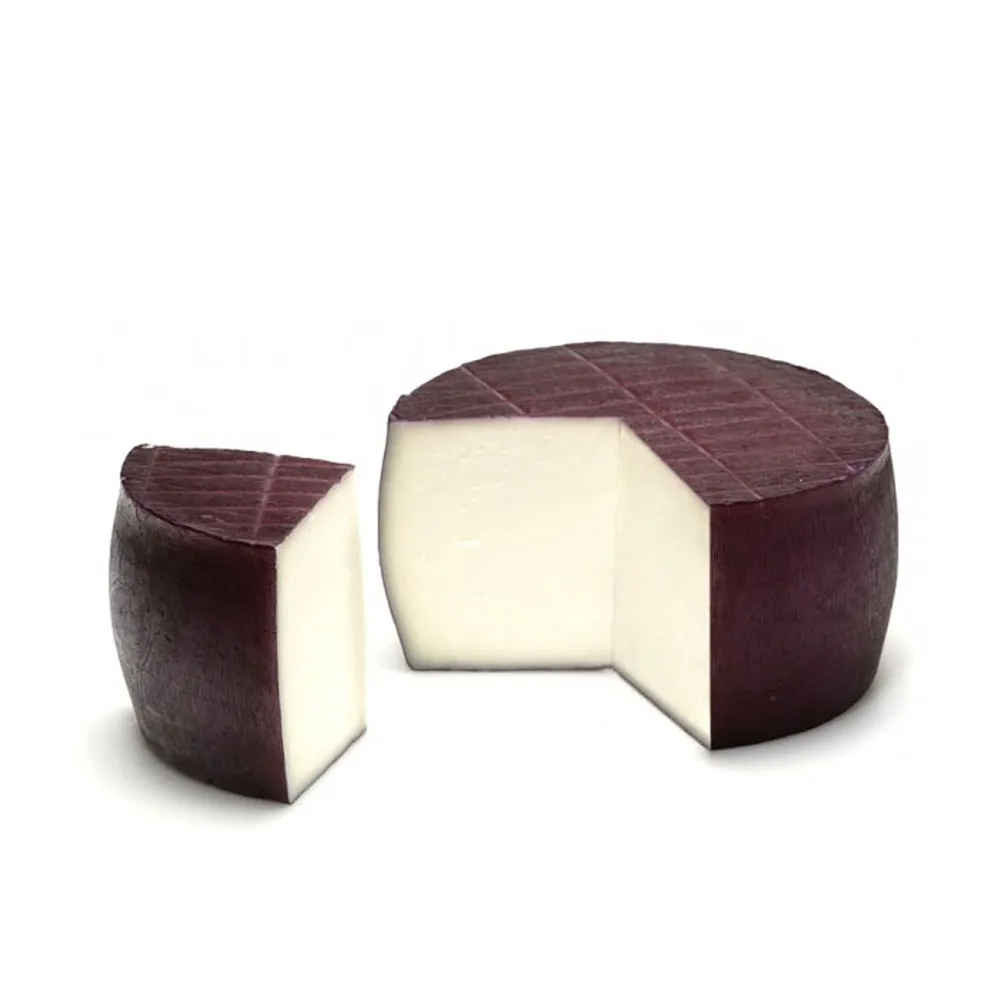 Goat cheese aged in red wine