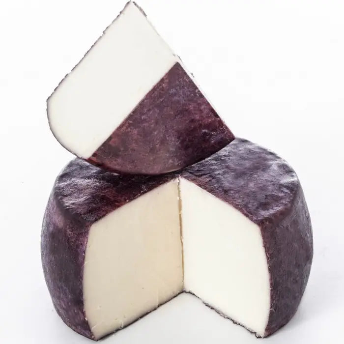 Goat cheese aged in red wine