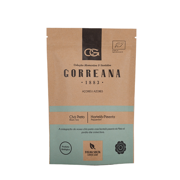 Organius fekete tea borsmentával, Gorreana, 80 g