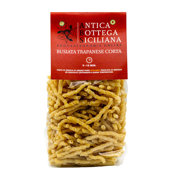 Busiata Trapanese, durum wheat semolina pasta, 500g, Antica Bottega Siciliana - Sol Deli